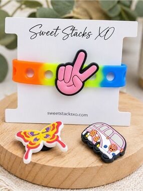 Peace & Stay Groovy Jelly Pop Bracelet